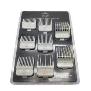 STYLECRAFT DUB MAGNETIC CLIPPER GUARDS COLOR WHITE (8 PIECES) (SCDW)