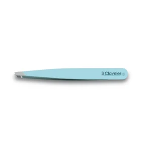 3 Claveles Pinza INOX Sesgada Azul 9 cm