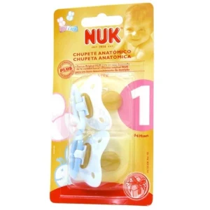 Chupete Nukete Baby T1 Látex Blue 2 Unidades