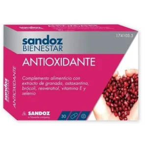 Sandoz Bienestar Antioxidante 30 Cápsulas