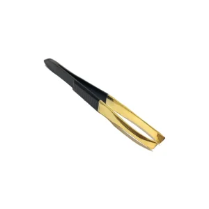 PINZA OBLICUA NEGRA Y DORADO 5690
