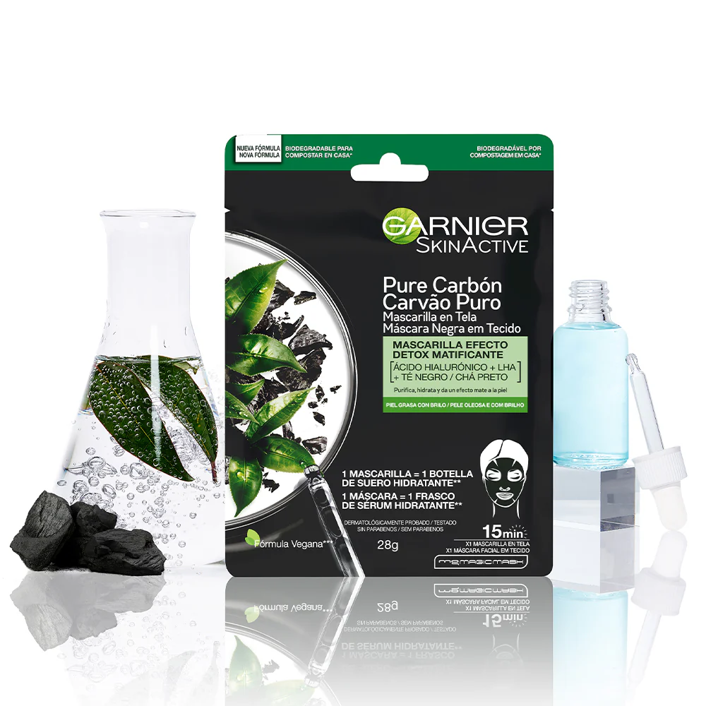 GAR SKIN NATURALS FACE S.ACT MASK CHARC C5933699 - Imagen 4