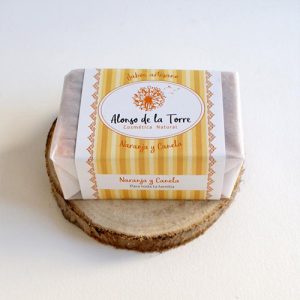 Jabón artesano de naranja y canela